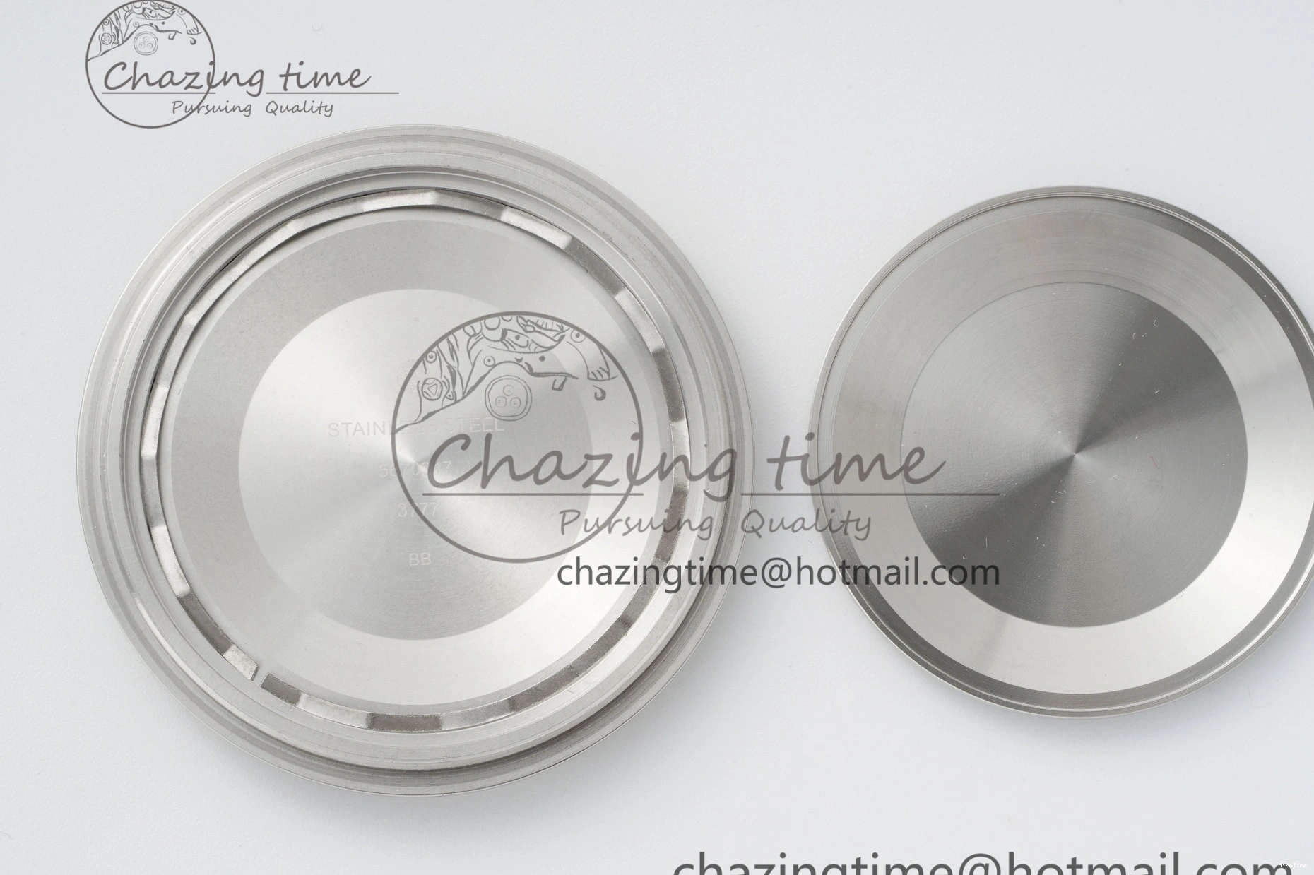 MIROTIME 0323 Pilot Chrono SS AZF 1:1 Best Edition Blue Dial on Brown Leather Strap A TimelessDesign 7060